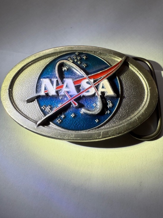 American Soul Other - NASA American Soul New York City made in America Silver & Blue  Oval Belt Buckle